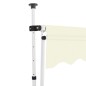 vidaXL Einziehbare Markise Handbetrieben 350 cm Cremeweiß vidaXL Einziehbare Markise Handbetrieben 350 cm Cremeweiß