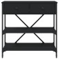 vidaXL Konsolentisch Schwarz 75x34,5x75 cm Holzwerkstoff vidaXL Konsolentisch Schwarz 75x34,5x75 cm Holzwerkstoff