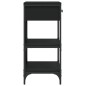 vidaXL Konsolentisch Schwarz 75x34,5x75 cm Holzwerkstoff vidaXL Konsolentisch Schwarz 75x34,5x75 cm Holzwerkstoff