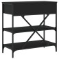 vidaXL Konsolentisch Schwarz 75x34,5x75 cm Holzwerkstoff vidaXL Konsolentisch Schwarz 75x34,5x75 cm Holzwerkstoff