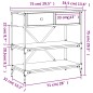 vidaXL Konsolentisch Schwarz 75x34,5x75 cm Holzwerkstoff vidaXL Konsolentisch Schwarz 75x34,5x75 cm Holzwerkstoff