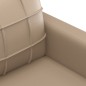 vidaXL 2-tlg. Sofagarnitur mit Kissen Cappuccino-Braun Kunstleder vidaXL 2-tlg. Sofagarnitur mit Kissen Cappuccino-Braun Kunstleder