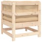 vidaXL Ecksofa mit Kissen Massivholz Kiefer vidaXL Ecksofa mit Kissen Massivholz Kiefer