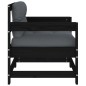 vidaXL Gartenstühle mit Kissen 2 Stk. Schwarz Massivholz Kiefer vidaXL Gartenstühle mit Kissen 2 Stk. Schwarz Massivholz Kiefer