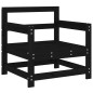 vidaXL Gartenstühle mit Kissen 2 Stk. Schwarz Massivholz Kiefer vidaXL Gartenstühle mit Kissen 2 Stk. Schwarz Massivholz Kiefer