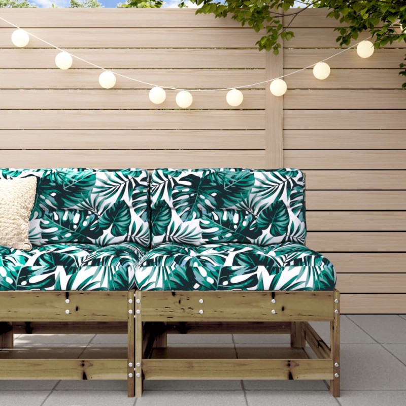 vidaXL Mittelsofa mit Kissen Kiefernholz Imprägniert vidaXL Mittelsofa mit Kissen Kiefernholz Imprägniert