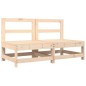 vidaXL Mittelsofas mit Kissen 2 Stk. Massivholz Kiefer vidaXL Mittelsofas mit Kissen 2 Stk. Massivholz Kiefer
