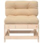 vidaXL Mittelsofas mit Kissen 2 Stk. Massivholz Kiefer vidaXL Mittelsofas mit Kissen 2 Stk. Massivholz Kiefer