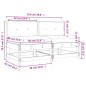 vidaXL Mittelsofas mit Kissen 2 Stk. Massivholz Douglasie vidaXL Mittelsofas mit Kissen 2 Stk. Massivholz Douglasie