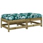 vidaXL Gartenhocker mit Kissen 2 Stk. Kiefernholz Imprägniert vidaXL Gartenhocker mit Kissen 2 Stk. Kiefernholz Imprägniert