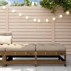 vidaXL Gartenhocker mit Kissen 2 Stk. Honigbraun Massivholz Kiefer