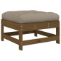 vidaXL Gartenhocker mit Kissen 2 Stk. Honigbraun Massivholz Kiefer vidaXL Gartenhocker mit Kissen 2 Stk. Honigbraun Massivholz Kiefer