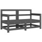 vidaXL Gartenstühle mit Kissen 2 Stk. Grau Massivholz Kiefer vidaXL Gartenstühle mit Kissen 2 Stk. Grau Massivholz Kiefer