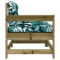 vidaXL Gartenstühle mit Kissen 2 Stk. Kiefernholz Imprägniert vidaXL Gartenstühle mit Kissen 2 Stk. Kiefernholz Imprägniert