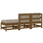 vidaXL 3-tlg. Garten-Lounge-Set mit Kissen Honigbraun Massivholz vidaXL 3-tlg. Garten-Lounge-Set mit Kissen Honigbraun Massivholz