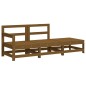 vidaXL 3-tlg. Garten-Lounge-Set mit Kissen Honigbraun Massivholz vidaXL 3-tlg. Garten-Lounge-Set mit Kissen Honigbraun Massivholz