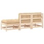 vidaXL 3-tlg. Garten-Lounge-Set mit Kissen Massivholz vidaXL 3-tlg. Garten-Lounge-Set mit Kissen Massivholz