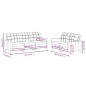 vidaXL 2-tlg. Sofagarnitur mit Kissen Taupe Stoff vidaXL 2-tlg. Sofagarnitur mit Kissen Taupe Stoff