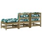 vidaXL 3-tlg. Garten-Lounge-Set mit Kissen Kiefernholz Imprägniert vidaXL 3-tlg. Garten-Lounge-Set mit Kissen Kiefernholz Imprägniert