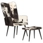 Ohrensessel mit Hocker Schwarz Echtleder Ohrensessel mit Hocker Schwarz Echtleder