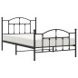 vidaXL Bettgestell mit Kopf- und Fußteil Metall Schwarz 107x203 cm vidaXL Bettgestell mit Kopf- und Fußteil Metall Schwarz 107x203 cm