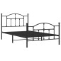 vidaXL Bettgestell mit Kopf- und Fußteil Metall Schwarz 107x203 cm vidaXL Bettgestell mit Kopf- und Fußteil Metall Schwarz 107x203 cm