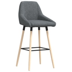 Barhocker Dunkelgrau Stoff
