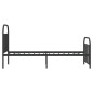 vidaXL Bettgestell mit Kopf- und Fußteil Metall Schwarz 107x203 cm vidaXL Bettgestell mit Kopf- und Fußteil Metall Schwarz 107x203 cm