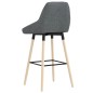 Barhocker Dunkelgrau Stoff Barhocker Dunkelgrau Stoff