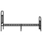 vidaXL Bettgestell mit Kopf- und Fußteil Metall Schwarz 75x190 cm vidaXL Bettgestell mit Kopf- und Fußteil Metall Schwarz 75x190 cm