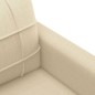 vidaXL 3-tlg. Sofagarnitur mit Kissen Creme Stoff vidaXL 3-tlg. Sofagarnitur mit Kissen Creme Stoff