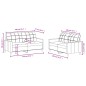 vidaXL 2-tlg. Sofagarnitur mit Kissen Weinrot Stoff vidaXL 2-tlg. Sofagarnitur mit Kissen Weinrot Stoff