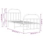vidaXL Bettgestell mit Kopf- und Fußteil Metall Weiß 75x190 cm vidaXL Bettgestell mit Kopf- und Fußteil Metall Weiß 75x190 cm