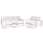 vidaXL 2-tlg. Sofagarnitur mit Kissen Weinrot Stoff vidaXL 2-tlg. Sofagarnitur mit Kissen Weinrot Stoff