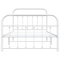 vidaXL Bettgestell mit Kopf- und Fußteil Metall Weiß 107x203 cm vidaXL Bettgestell mit Kopf- und Fußteil Metall Weiß 107x203 cm