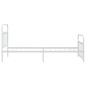 vidaXL Bettgestell mit Kopf- und Fußteil Metall Weiß 107x203 cm vidaXL Bettgestell mit Kopf- und Fußteil Metall Weiß 107x203 cm