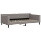 vidaXL Tagesbett Ausziehbar mit Matratzen Taupe 100x200 cm Stoff vidaXL Tagesbett Ausziehbar mit Matratzen Taupe 100x200 cm Stoff
