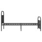 vidaXL Bettgestell mit Kopf- und Fußteil Metall Schwarz 100x190 cm vidaXL Bettgestell mit Kopf- und Fußteil Metall Schwarz 100x190 cm