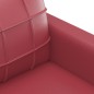 vidaXL 2-tlg. Sofagarnitur mit Kissen Weinrot Kunstleder vidaXL 2-tlg. Sofagarnitur mit Kissen Weinrot Kunstleder