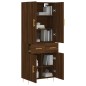 vidaXL Highboard Braun Eichen-Optik 69,5x34x180 cm Holzwerkstoff vidaXL Highboard Braun Eichen-Optik 69,5x34x180 cm Holzwerkstoff