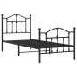 vidaXL Bettgestell mit Kopf- und Fußteil Metall Schwarz 80x200 cm vidaXL Bettgestell mit Kopf- und Fußteil Metall Schwarz 80x200 cm