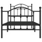vidaXL Bettgestell mit Kopf- und Fußteil Metall Schwarz 80x200 cm vidaXL Bettgestell mit Kopf- und Fußteil Metall Schwarz 80x200 cm