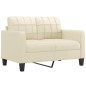 vidaXL 2-tlg. Sofagarnitur mit Kissen Creme Kunstleder vidaXL 2-tlg. Sofagarnitur mit Kissen Creme Kunstleder