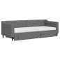 vidaXL Tagesbett Ausziehbar mit Schubladen Dunkelgrau 80x200 cm Stoff vidaXL Tagesbett Ausziehbar mit Schubladen Dunkelgrau 80x200 cm Stoff