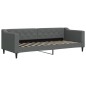 vidaXL Tagesbett Ausziehbar mit Schubladen Dunkelgrau 80x200 cm Stoff vidaXL Tagesbett Ausziehbar mit Schubladen Dunkelgrau 80x200 cm Stoff