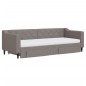 vidaXL Tagesbett Ausziehbar mit Schubladen Taupe 80x200 cm Stoff vidaXL Tagesbett Ausziehbar mit Schubladen Taupe 80x200 cm Stoff