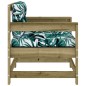 vidaXL Gartenstühle mit Kissen 2 Stk. Kiefernholz Imprägniert vidaXL Gartenstühle mit Kissen 2 Stk. Kiefernholz Imprägniert