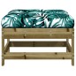 vidaXL Gartenhocker mit Kissen Kiefernholz Imprägniert vidaXL Gartenhocker mit Kissen Kiefernholz Imprägniert