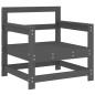 vidaXL Gartenstühle mit Kissen 2 Stk. Grau Massivholz Kiefer vidaXL Gartenstühle mit Kissen 2 Stk. Grau Massivholz Kiefer