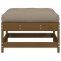 vidaXL Gartenhocker mit Kissen Honigbraun Massivholz Kiefer vidaXL Gartenhocker mit Kissen Honigbraun Massivholz Kiefer